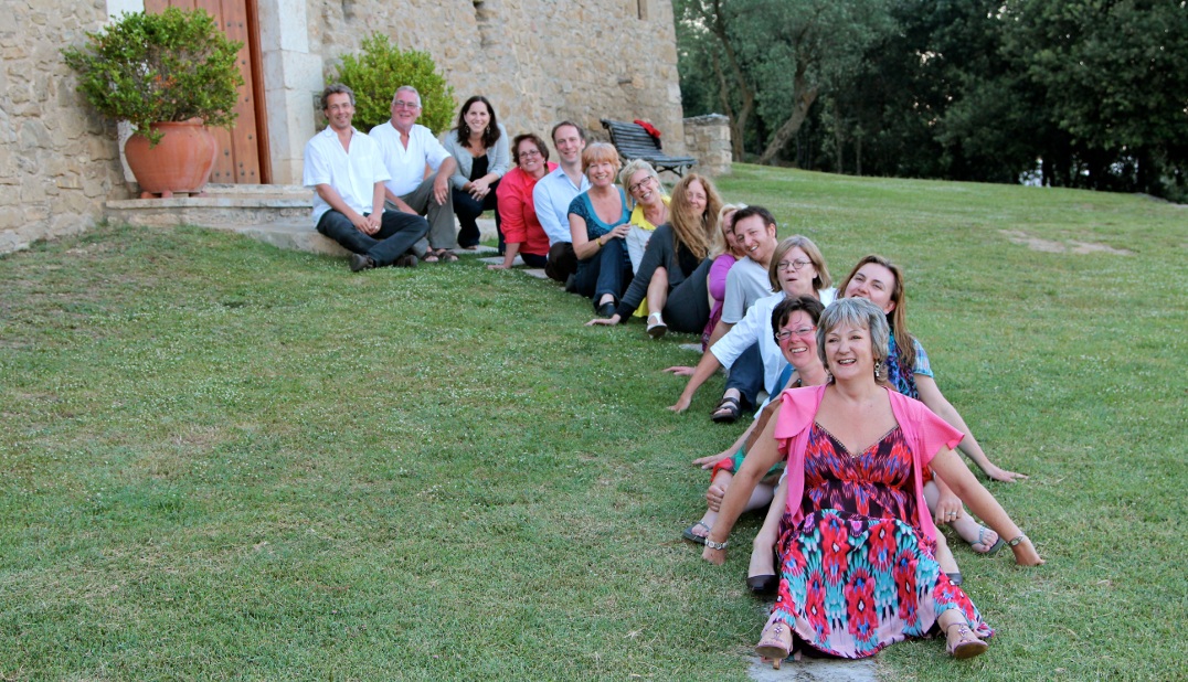 Course Participants Outside the La Torre Farmhouse